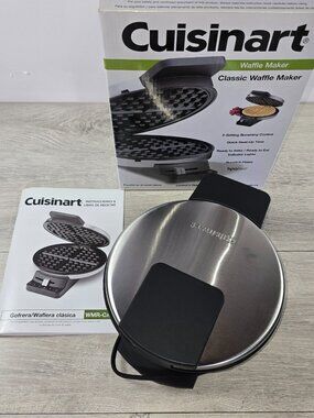 Cuisinart Waffle Maker Full Size New With Box Stainless Steel Electric